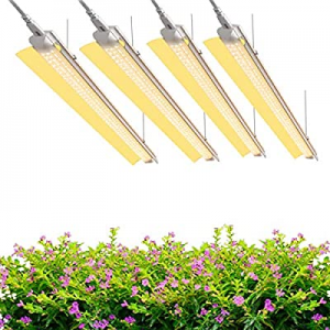 (Pack of 4) SHOPLED Grow Lights 4FT LED Fixture now 40.0% off , Full Spectrum, Warm White, 240W(60..