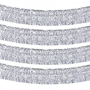 pozzolanas 10 Feet Fringe Garland Metallic Tinsel Banner Shiny Float Decorations for Weddings now ..