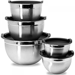 Meal Prep Stainless Steel Mixing Bowls Set now 15.0% off , Home, Refrigerator, and Kitchen Food St..