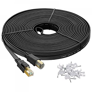 One Day Only！Cat8 Ethernet Cable 50 ft Shielded now 40.0% off , Outdoor&Indoor, Hyper Speed 40Gbps..