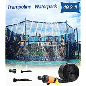 One Day Only！60.0% off AOJI Trampoline Sprinkler for Outdoor Kids Trampoline Backyard Water Yard S..
