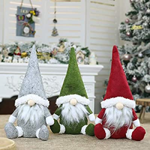One Day Only！80.0% off MORECON Hot Christmas Elf Decoration Ornaments Thanks Giving Day Gifts Swed..