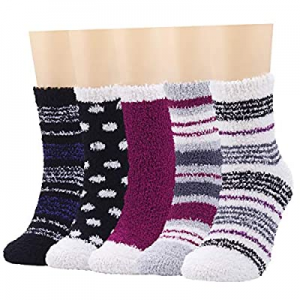 50.0% off Fuzzy Socks for Women Fluffy Cozy Warm Soft Plush Slipper Socks for Sleeping Girls Comfy..