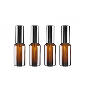 Small Spray Bottles 1 OZ Amber Glass Portable Spray Bottles for Sanitizer,Fine Mist Travel Spray Bot