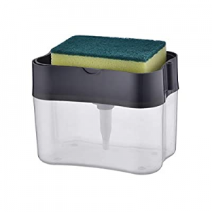 TUTEW Kitchen Soap Dispenser with Sponge Holder now 75.0% off , 2-in-1 Hand Soap Dispenser, Kitche..