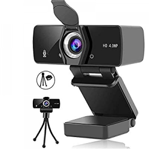 Webcam with Microphone,2K/1440P Web Camera USB Plug and Play,Webcams Built-in Privacy Cover and Trip