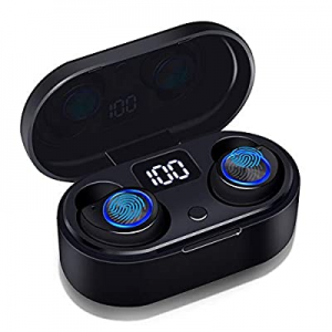 Bluetooth Earbuds, Oternal Rechargeable Wireless Earphones with Charging Case, LED Power Display, Sm