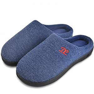 DL Memory Foam Slippers for Women Men with Fuzzy Coral Fleece Lining now 40.0% off , Slip on Clog ..