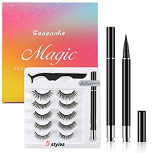 Magnetic Eyelashes and Eyeliner Kit -Magnetic Eyelashes With Natural Look - Magnetic Eyelashes with