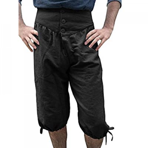 70.0% off Makkrom Mens Medieval Knee Banded Pants Pirate Costume Trousers Viking Renaissance Merce..
