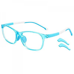 livho Kids Blue Light Blocking Glasses, Computer TV Gaming Eyeglasses for Boys Girls Age 3-15 Anti G