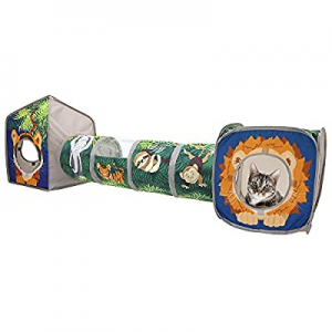 Kitty City Jungle Cat Cube Combo, Collapsible Cat Cube, Cat Bed, Tunnel, Cat Toys now $1.15 off 
