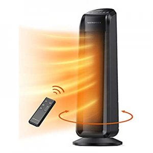 TaoTronics Space Heater now 25.0% off , 1500W Fast Quiet Heating Ceramic Tower Electric Heater Osc..