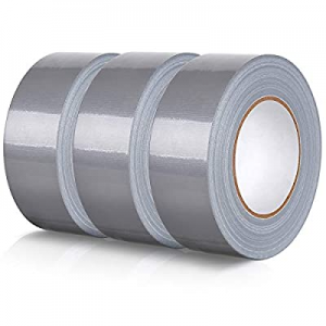 Silver Gray Duct Tape now 45.0% off , 3 Rolls Multi Pack Duct Tape, Professional Grade Multi-Use D..