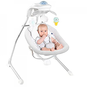 RONBEI Baby Swings for Infants now 20.0% off , Cradle Swing, Electric Baby Swing Chair with 4 Swin..