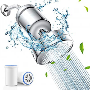 Shower Head with Filter now 50.0% off , PECHAM High Output Filtered Shower Head Water Filter Set 1..