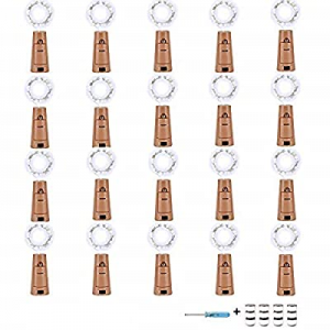 YITING Wine Bottle Lights with Cork 20 Pack 20LED now 43.0% off ,Battery Operated The Fairy Mini C..