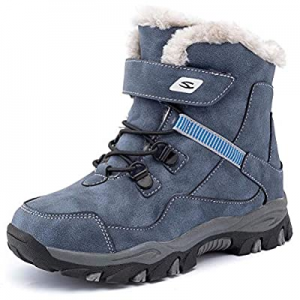 GUBARUN Boys Snow Boots Kids Hiking Boots Warm Shoes Slip Resistant Warterproof now 50.0% off 