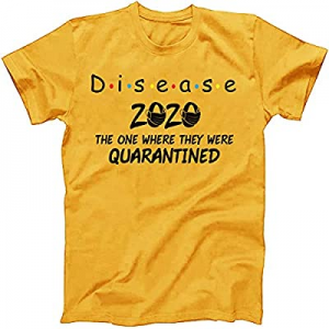 80.0% off Umeko Womens Seniors 2020 The One Where They were Quarantined T-Shirt Summer Letter Prin..