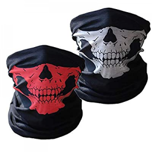Neck Gaiter (2 Pack), Face Cover Scarf, Bandana Headwear,Cool Breathable now 55.0% off 