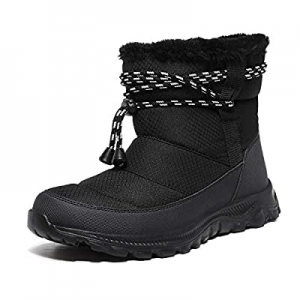 One Day Only！35.0% off FEETCITY Women Snow Boots Winter Anti-Slip Booties Waterproof Comfortable W..