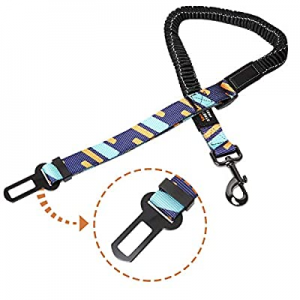 One Day Only！50.0% off Timos Dog Seat Belts Adjustable for Cars of Medium Large Dogs Durable Nylon..