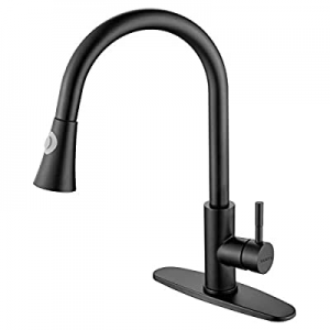 One Day Only！GUSITE Pull Down Kitchen Sink Faucet now 5.0% off , Stainless Steel Single Handle Pul..
