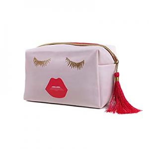 WOOMADA Makeup Bag for Women Waterproof Portable Travel Cosmetic Bags (EYELASH & LIP(bag))