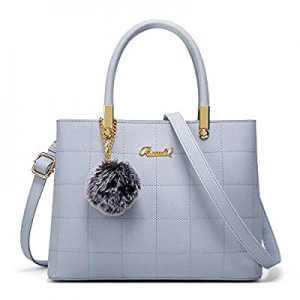 One Day Only！Purses and Handbags for Women Leather Top-handle Totes Satchel Shoulder Bag for Ladie..