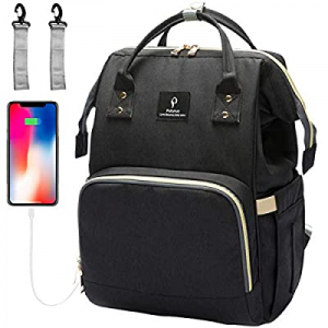 Packism Large Diaper Bag Backpack Waterproof Diaper Backpack with Charging Port now 24.0% off 