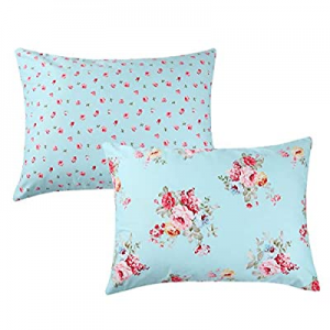 One Day Only！50.0% off Knlpruhk Floral Toddler Pillowcase Zippered Set 2 Pack 100% Cotton Fits 14x..