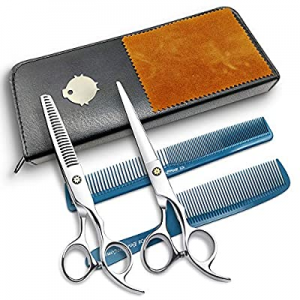 YIWAYIMA Hair Scissors Professional - 6 inches Barber Hair Cutting Scissors/Shears for Women,Men,Fam