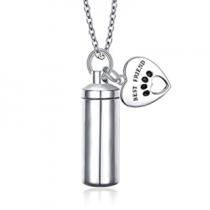 Cremation Jewelry Sterling Silver Engraved Urn Necklace for Ashes Keepsake Pendant Necklace now 40..