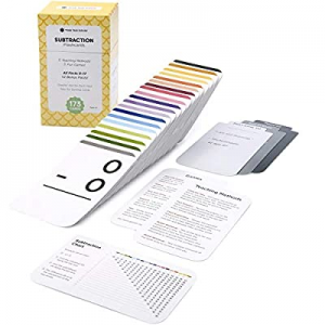 One Day Only！Think Tank Scholar 173 Subtraction Flashcards | All Facts 0-17 Color Coded | Best for..