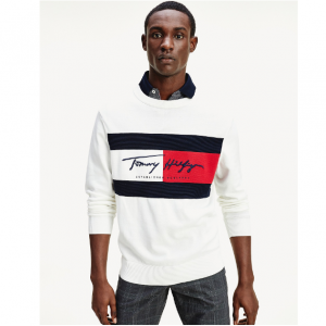 Tommy Hilfiger Relaxed Fit Signature Flag 男士针织衫