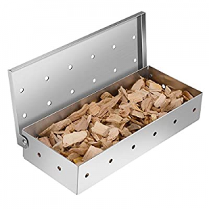 50.0% off Rulunar Smoker Box for Grill BBQ Wood Chips- Large Capacity Thick Stainless Steel Meat S..