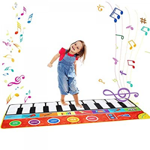 KAREZONINE Piano Mat now 60.0% off , 5 Foot 10 Keys Floor Keyboard Mat, 8 Instrument Sounds Musica..