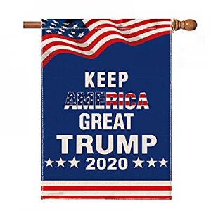 Hexagram 2020 Trump House Flag - Keep America Great Burlap Flags 28x40 Double Sided now 80.0% off ..