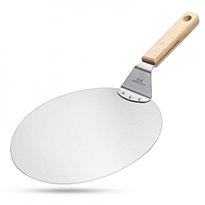 10 Inch Aluminum Pizza Peel Metal Round Pizza Paddle now 40.0% off , Large Pizza Spatula with Wood..