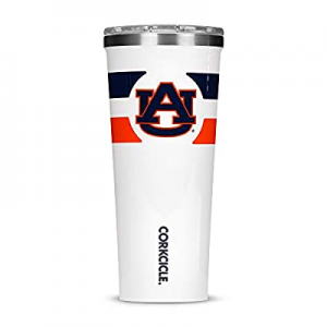 One Day Only！Corkcicle  Tumbler - 24oz NCAA Triple Insulated Stainless Steel Travel Mug, AUTigers,..