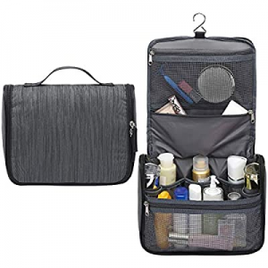 Travel Toiletry Bag, Packism Large Capacity Travel Bag with Hanging Hook Waterproof Makeup Bag Cosme