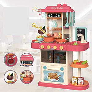 【US Fast Shipment】Fun with Friends Kitchen | Large Plastic Play Kitchen with Realistic Lights & So..