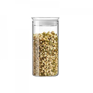 ZENS Glass Food Jars now 30.0% off , Airtight Clear Canister with Glass Lid, 23.6 Fluid Ounce Kitc..