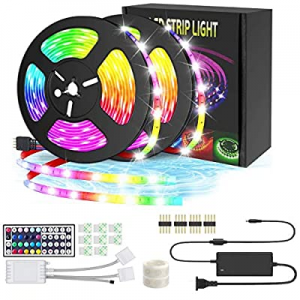 VIDGOO Led Strip Lights now 30.0% off , 32.8Ft Decoration 5050 RGB Light Strip Kits with 44 Keys I..