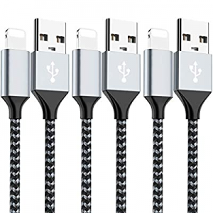 Lightning Cable Certified iPhone Charger Nylon Braided USB Charging Cord for iPhone Xs/Max/XR/X/8/8P