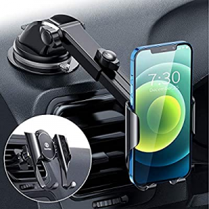 DesertWest Easy Car Phone Holder Mount【Auto Memory Grip】Hands Free Cell Phone Holder for Car Dashboa