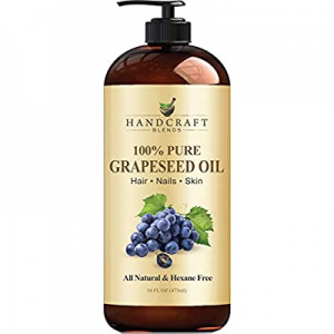 Handcraft Pure Grapeseed Oil - 100% Pure and Natural - Premium Therapeutic Grade Carrier Oil for Aro