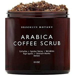 Brooklyn Botany Arabica Coffee Body Scrub & Face Scrub - 100% Natural - Coconut and Shea Butter - Be