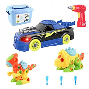 One Day Only！30.0% off MEIGO Dinosaur Toys - Toddlers STEM Learning Take Apart Toys Construction E..