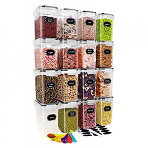 CREATIVE DESIGN Food Storage Containers now 20.0% off , 16 PC (1.6L&1.4L) BPA Free Cereal Storage ..